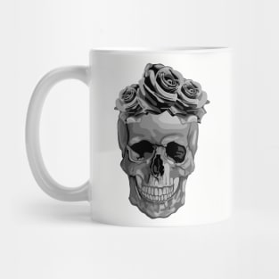 Skull With Flower Crown Mug